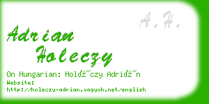 adrian holeczy business card